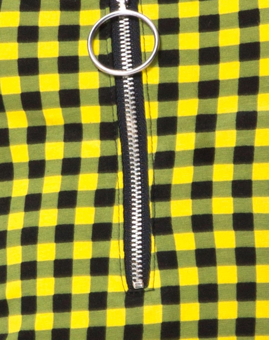 Image de Lahzie Bodycon Dress in Medium Gingham Yellow