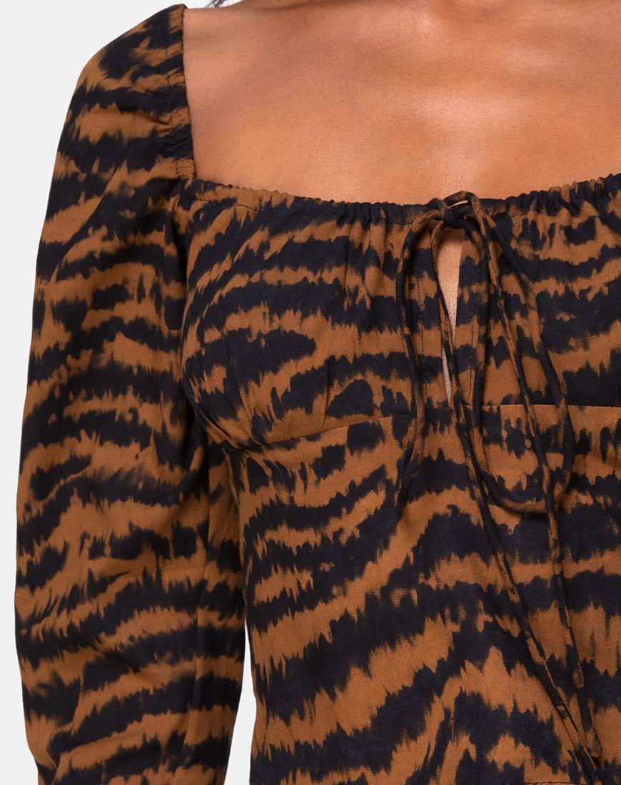 Image de Lakuma Top en Animal Drip Brown
