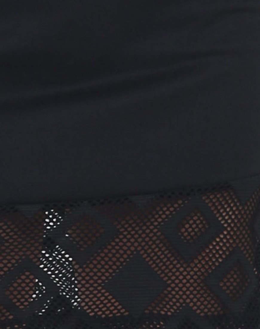Image de la jupe Lana en Diamond Net Black