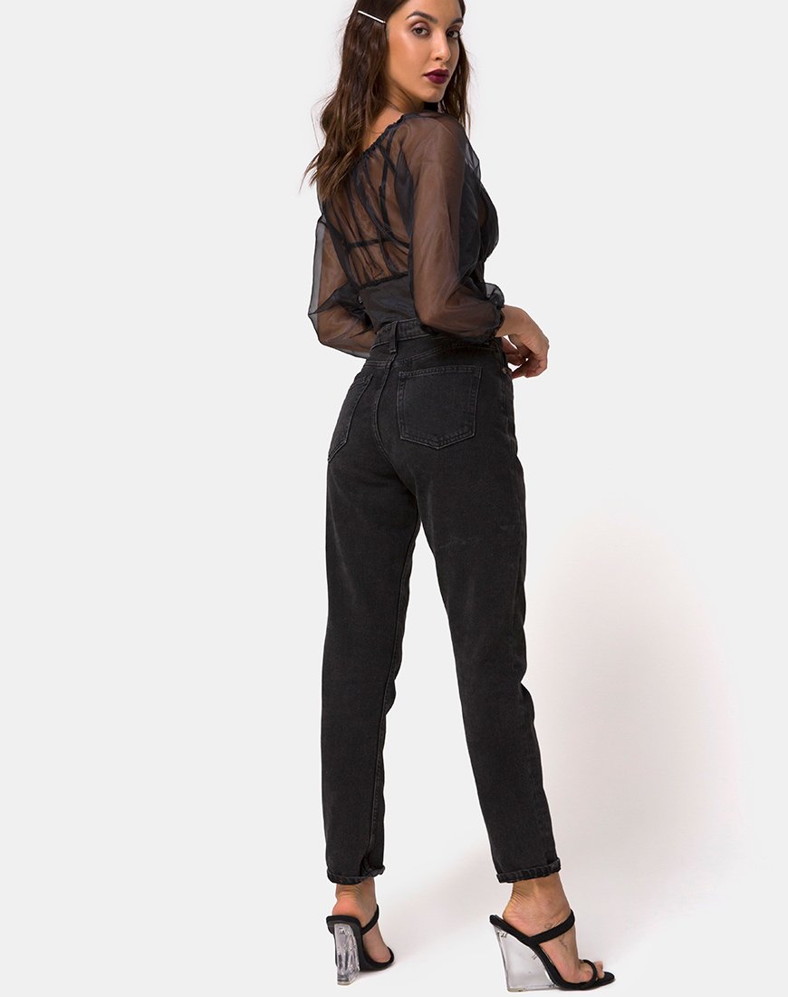 Image de Lancelle Top en noir satiné