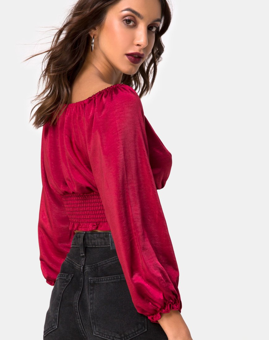 Lancer Top en cerisier satiné