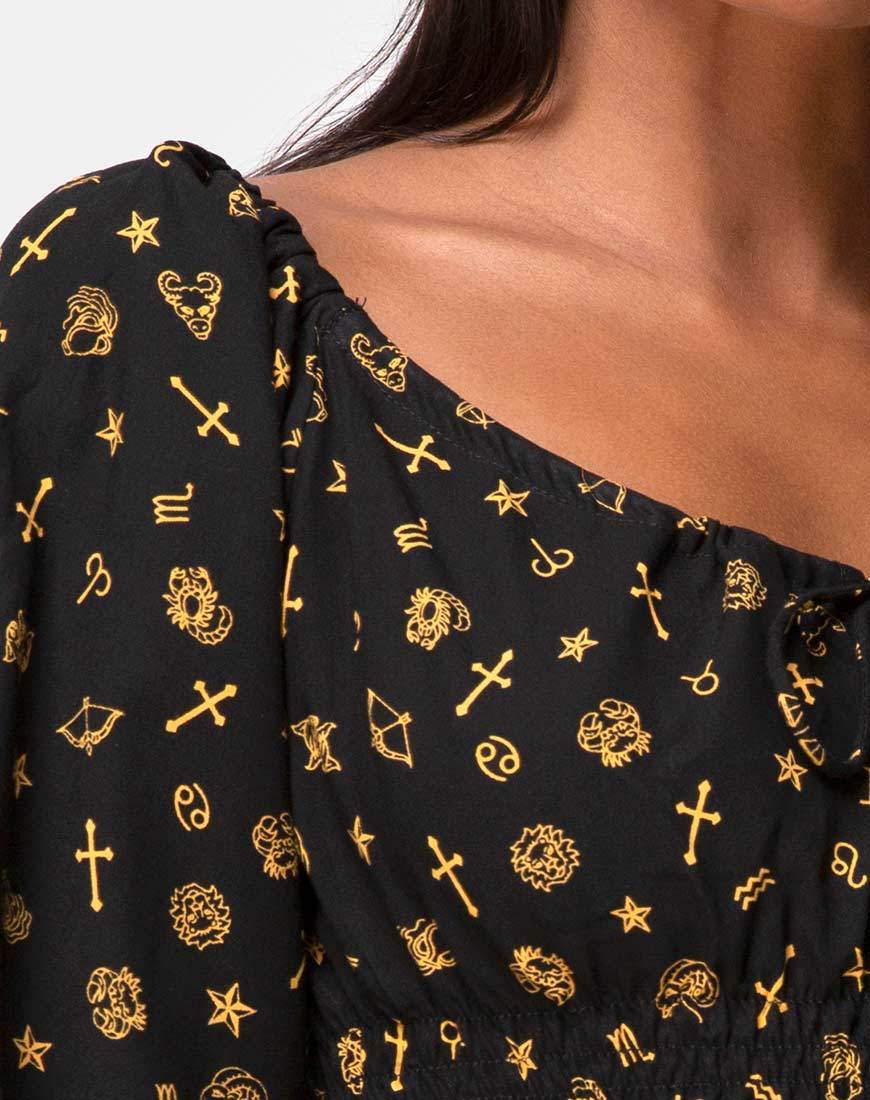 Image de Lancer Crop Top in Mini Astro Black
