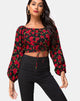 Image de Lancery Top in Roaming Rose Black