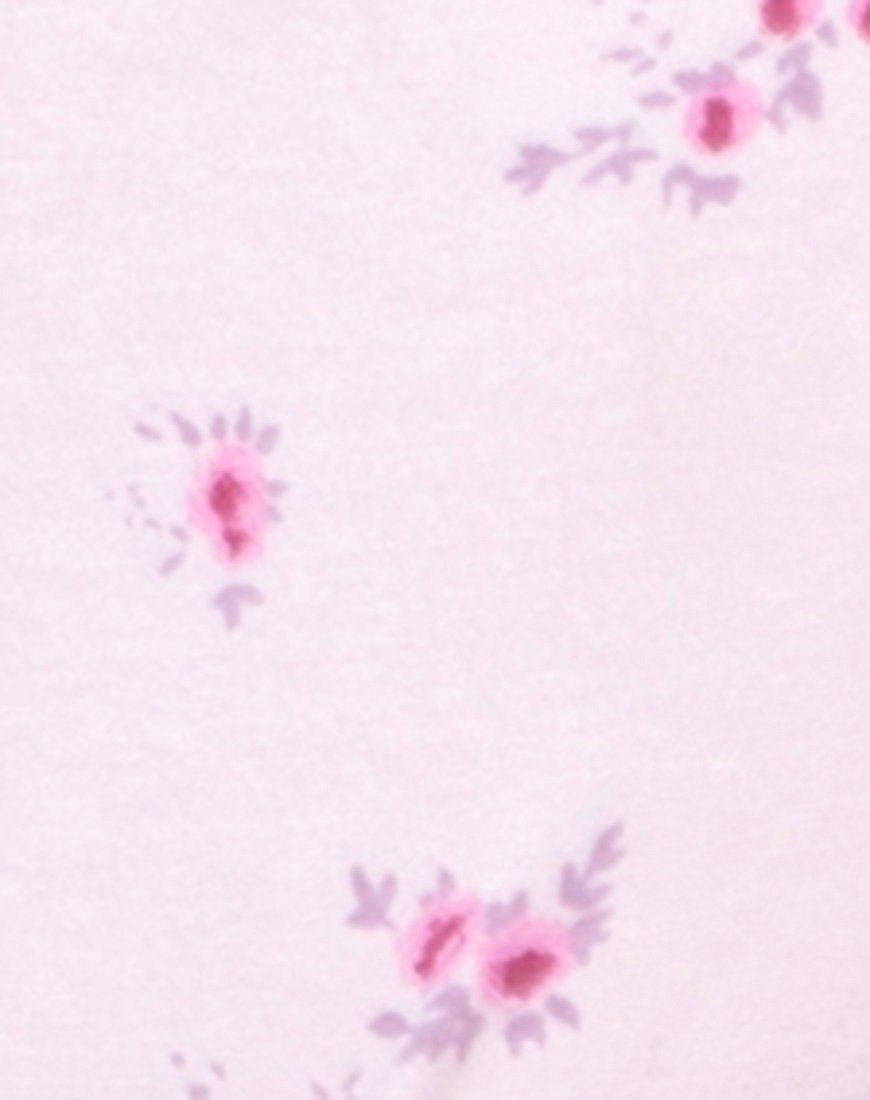 Image de Lancheti Bodice in Forget Me Not Floral Pink