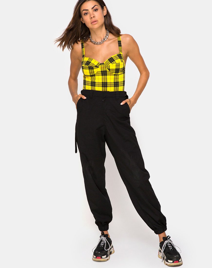 Image de Lantas Bodice in Winter Plaid Yellow