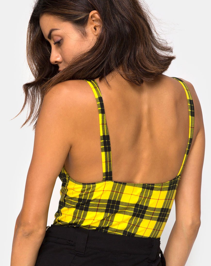 Image de Lantas Bodice in Winter Plaid Yellow