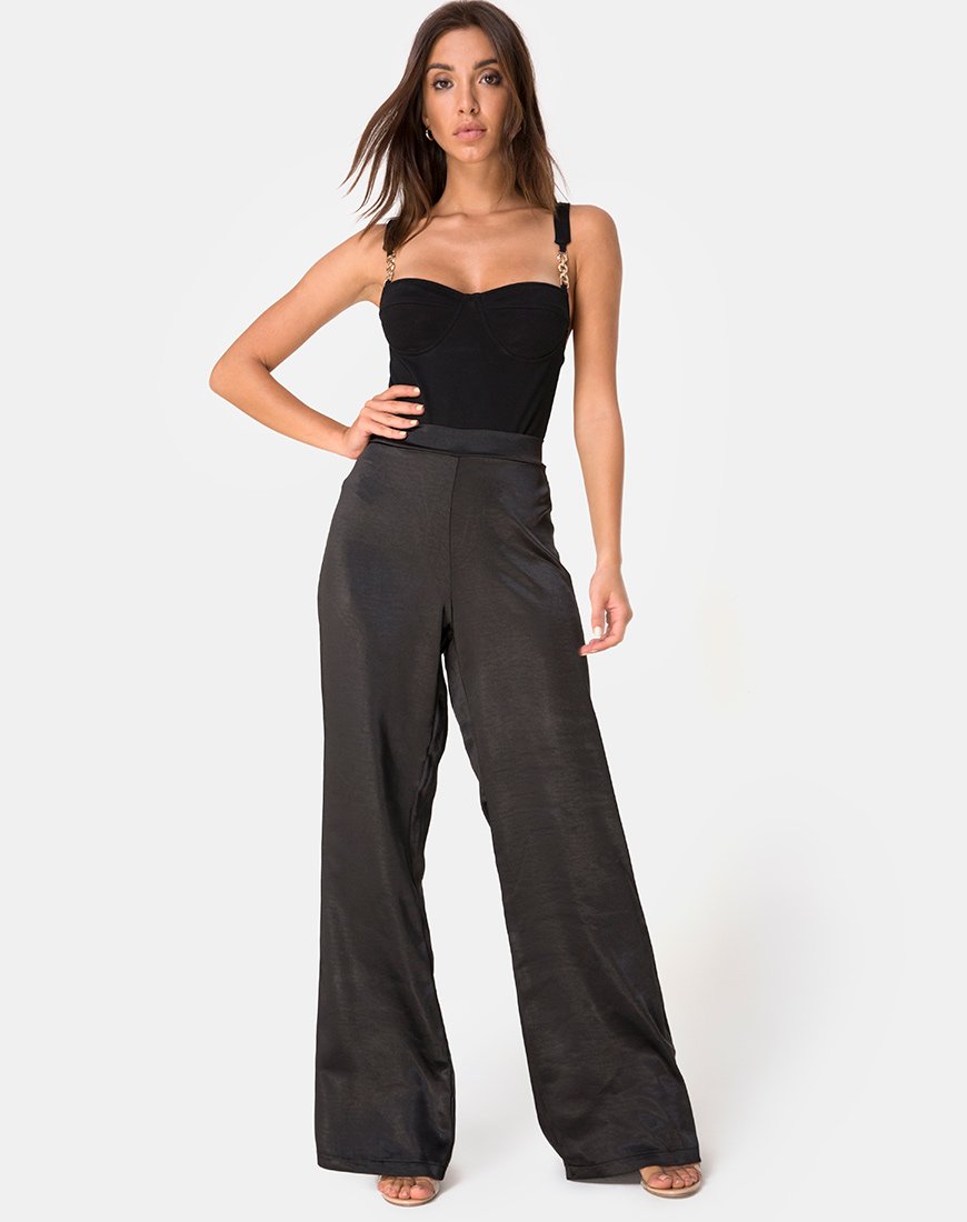 Image de Lantas Bodice in Black with Metal Chain
