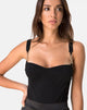 Image de Lantas Bodice in Black with Metal Chain