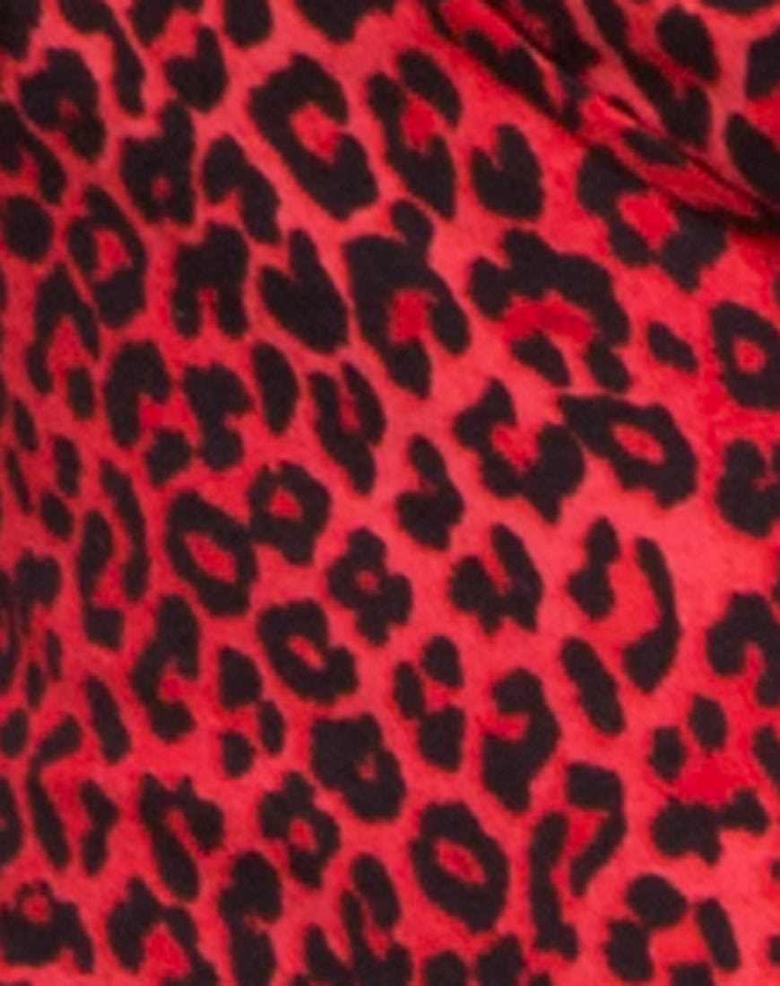 Image de Lanti Bodice in Coloured Animal Red