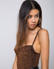 Image de Lanti Bodice in Glitter Lurex Bronze