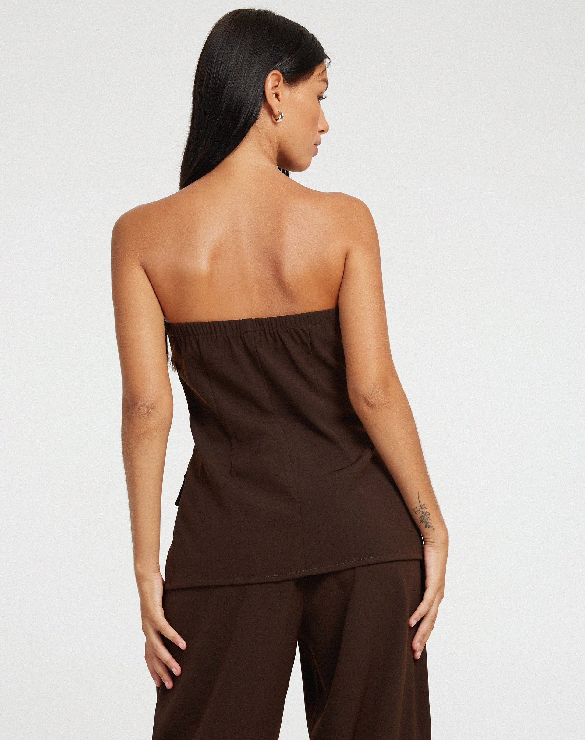 image de Lavan Corset Top in Tailoring Cappuccino