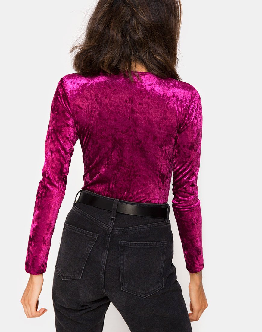 Corsage plongeant Lao en Burgundy Crush