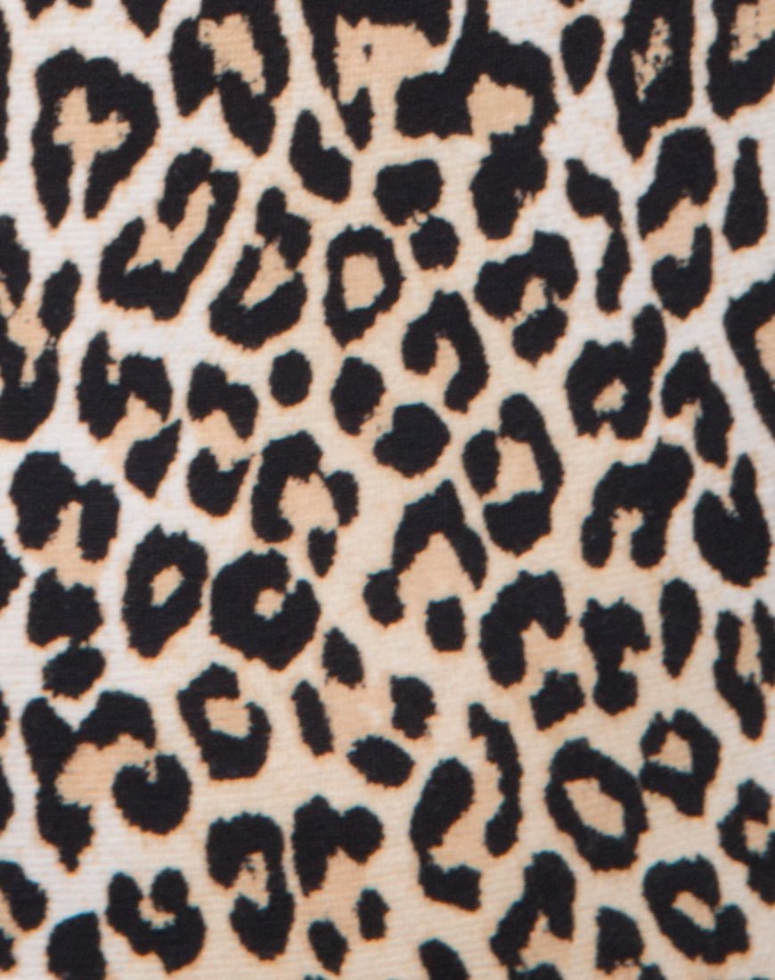 Image de Lao Bodice Plunge en Rar Leopard Brown