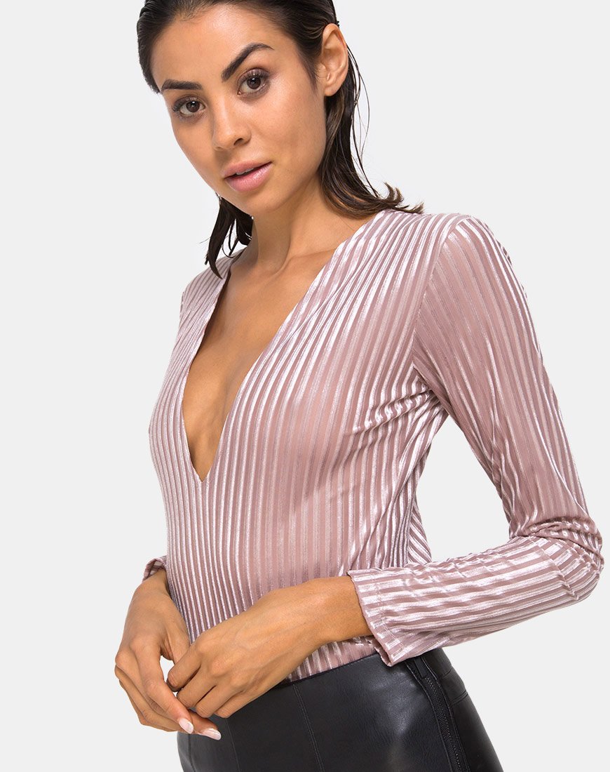 Image du corsage Lao en taupe