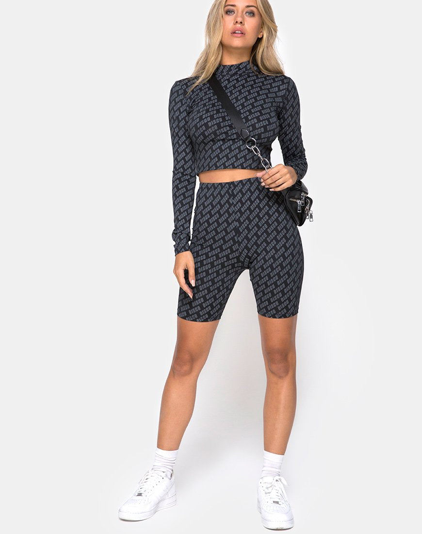 Image de Lara Crop Top in Diagonal Disco Silver