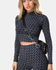 Image de Lara Crop Top in Diagonal Disco Silver