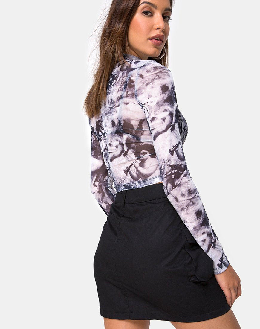 Image de Lara Crop Top in Cherub Mesh
