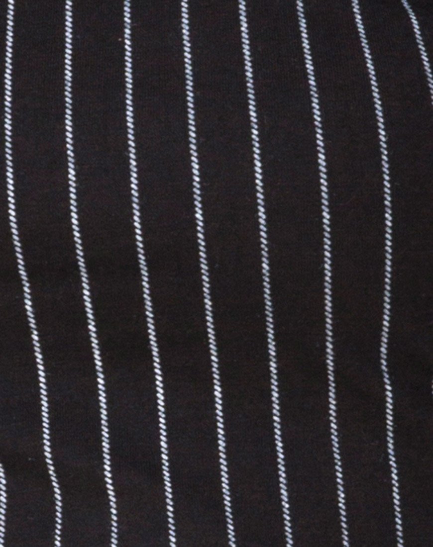 Image de Lara Top in Pinstripe Black