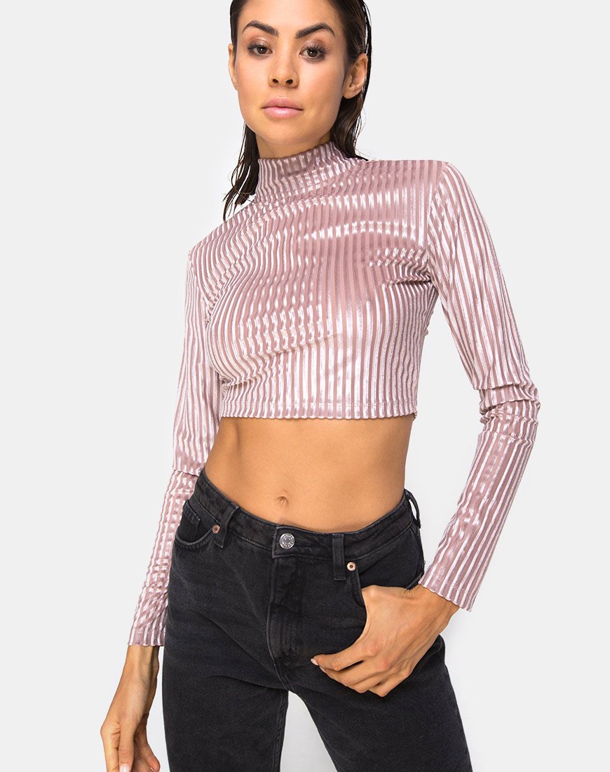 Image de Lara Crop Top in Taupe