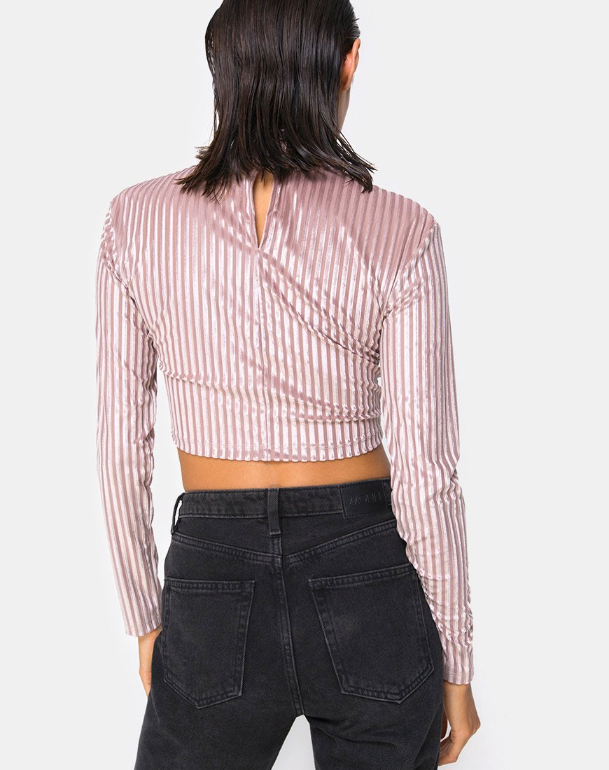 Image de Lara Crop Top in Taupe