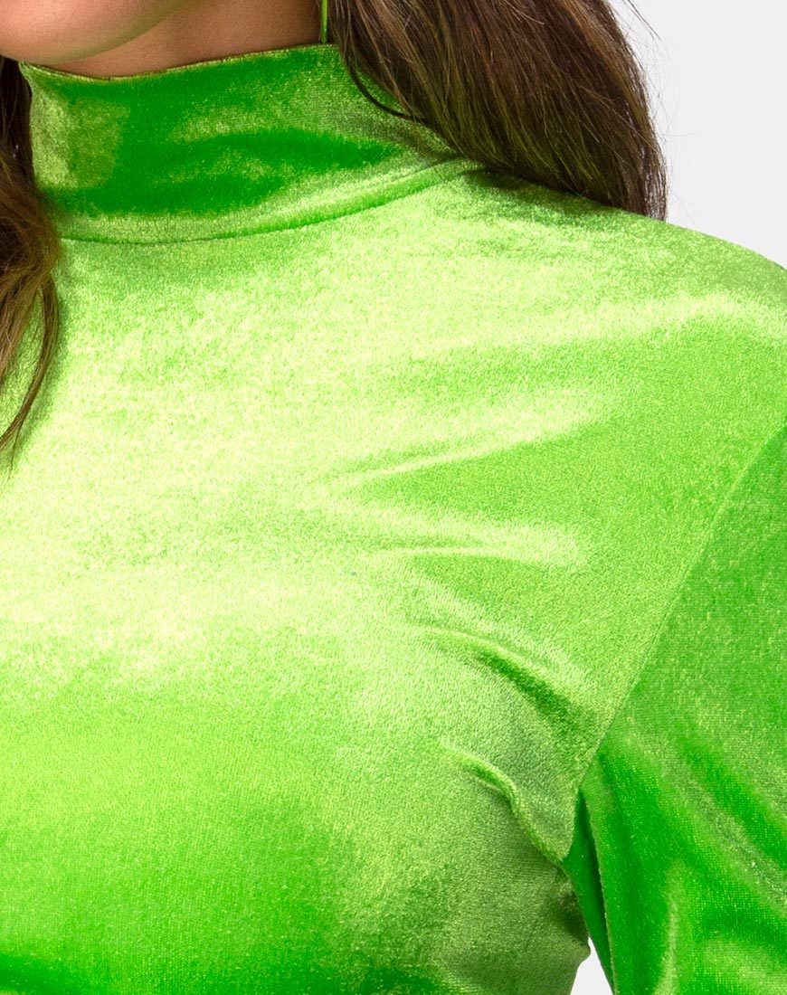 Image de Lara Crop top in Velvet Lime