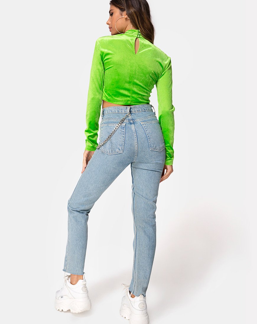 Image de Lara Crop top in Velvet Lime