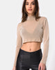 Image de Lara Crop Top in Net Tan