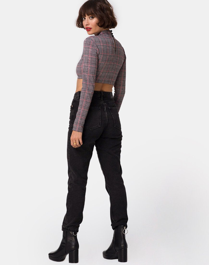 Image de Laretta Crop Top in Charles Check Blush