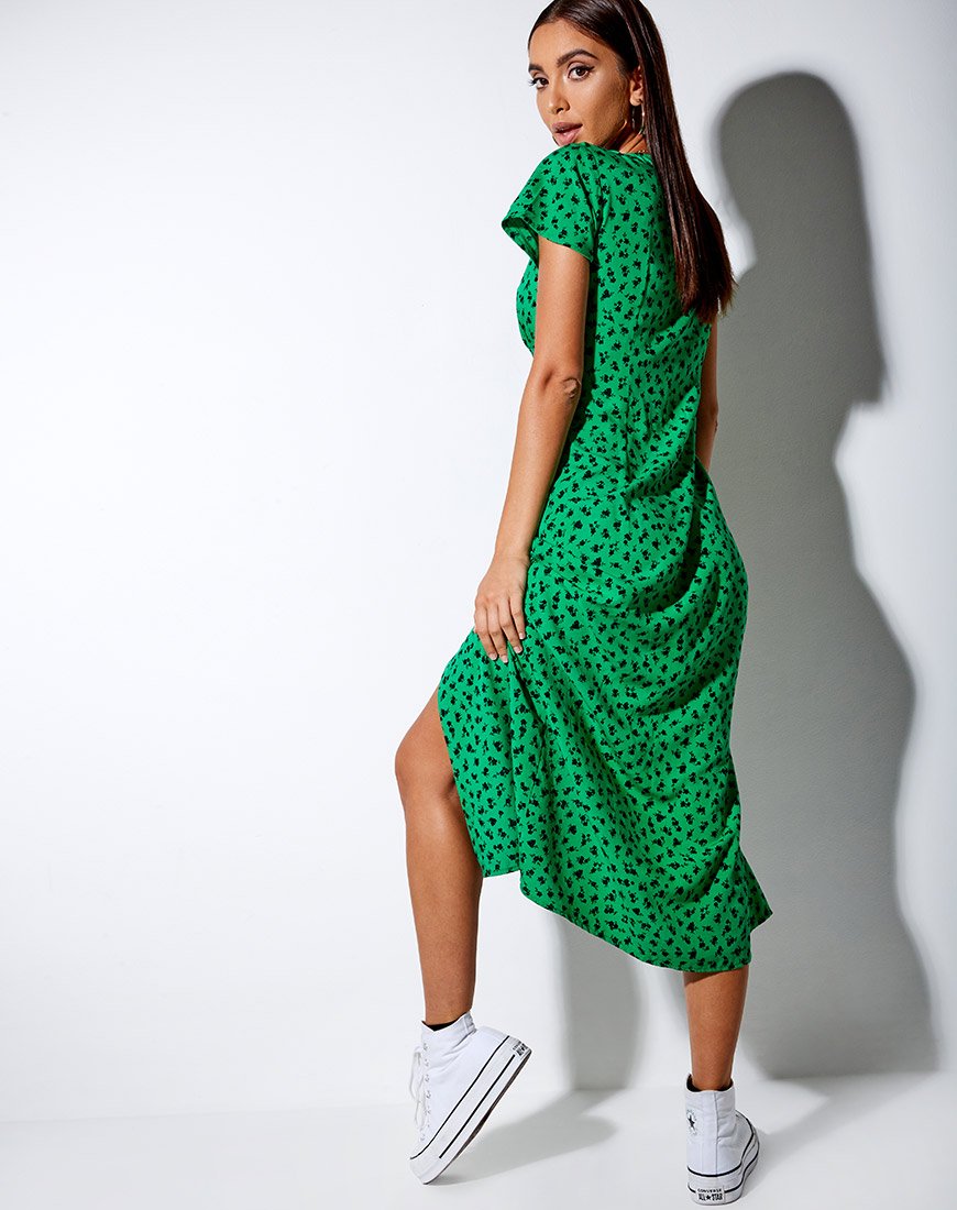 Image de Larin Midi Dress in Dainty Daisy Green