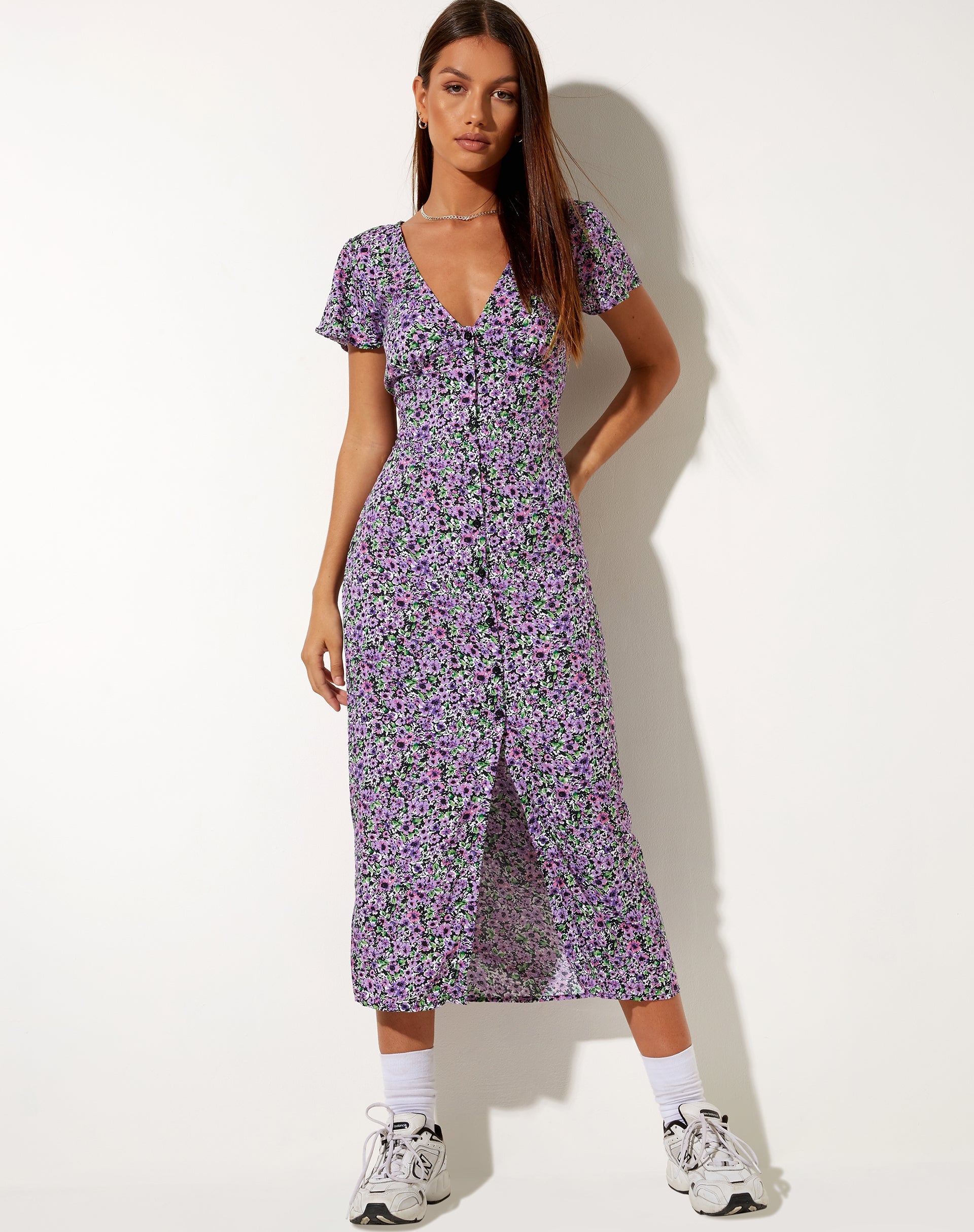 Image de Larin Midi Dress in Lilac Blossom