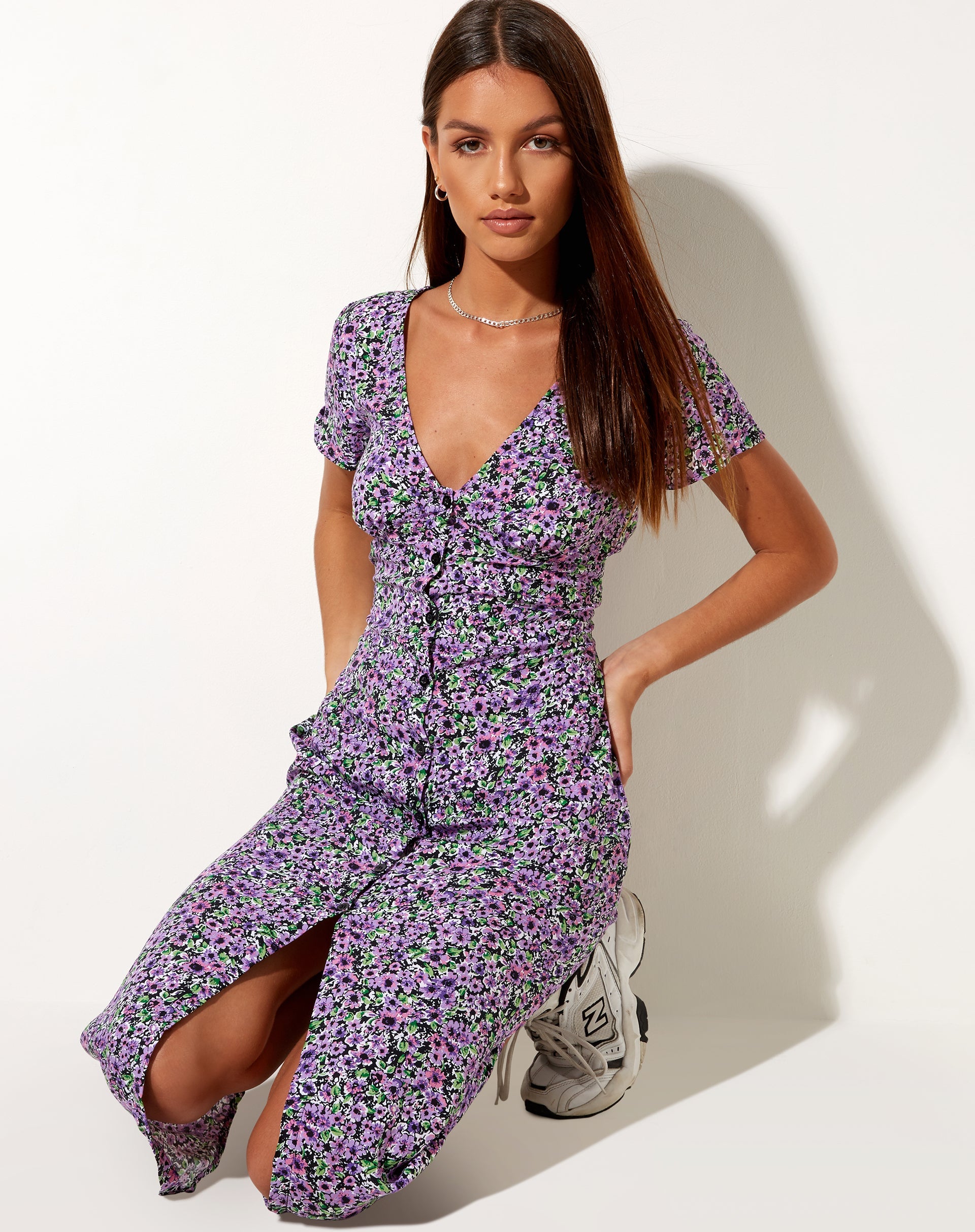 Image de Larin Midi Dress in Lilac Blossom