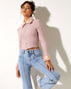 Image de Larita Cardi en tricot Dusky Pink