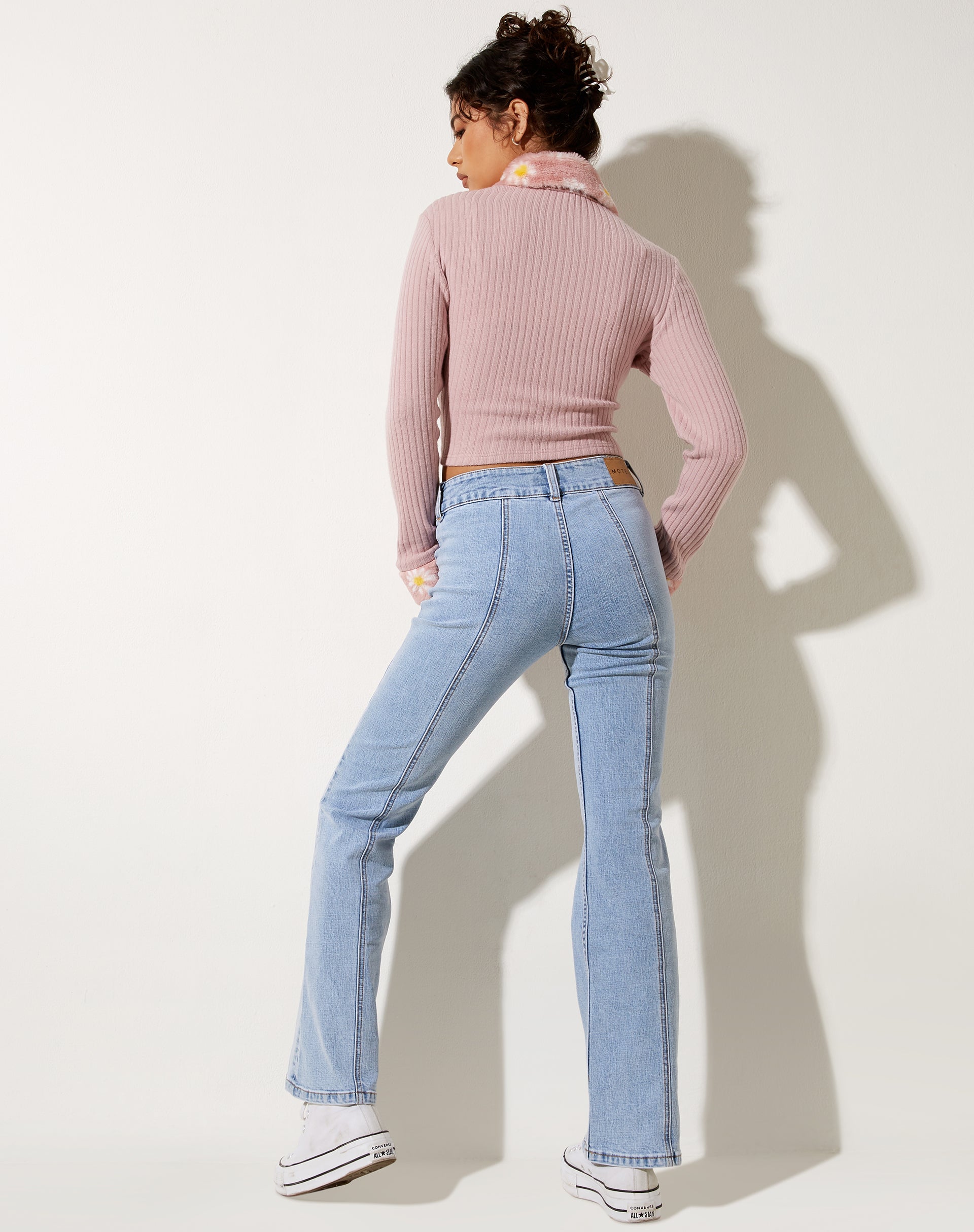 Image de Larita Cardi en tricot Dusky Pink
