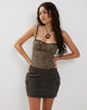 Image de Lashi Strappy Cami Top in Mini Cheetah