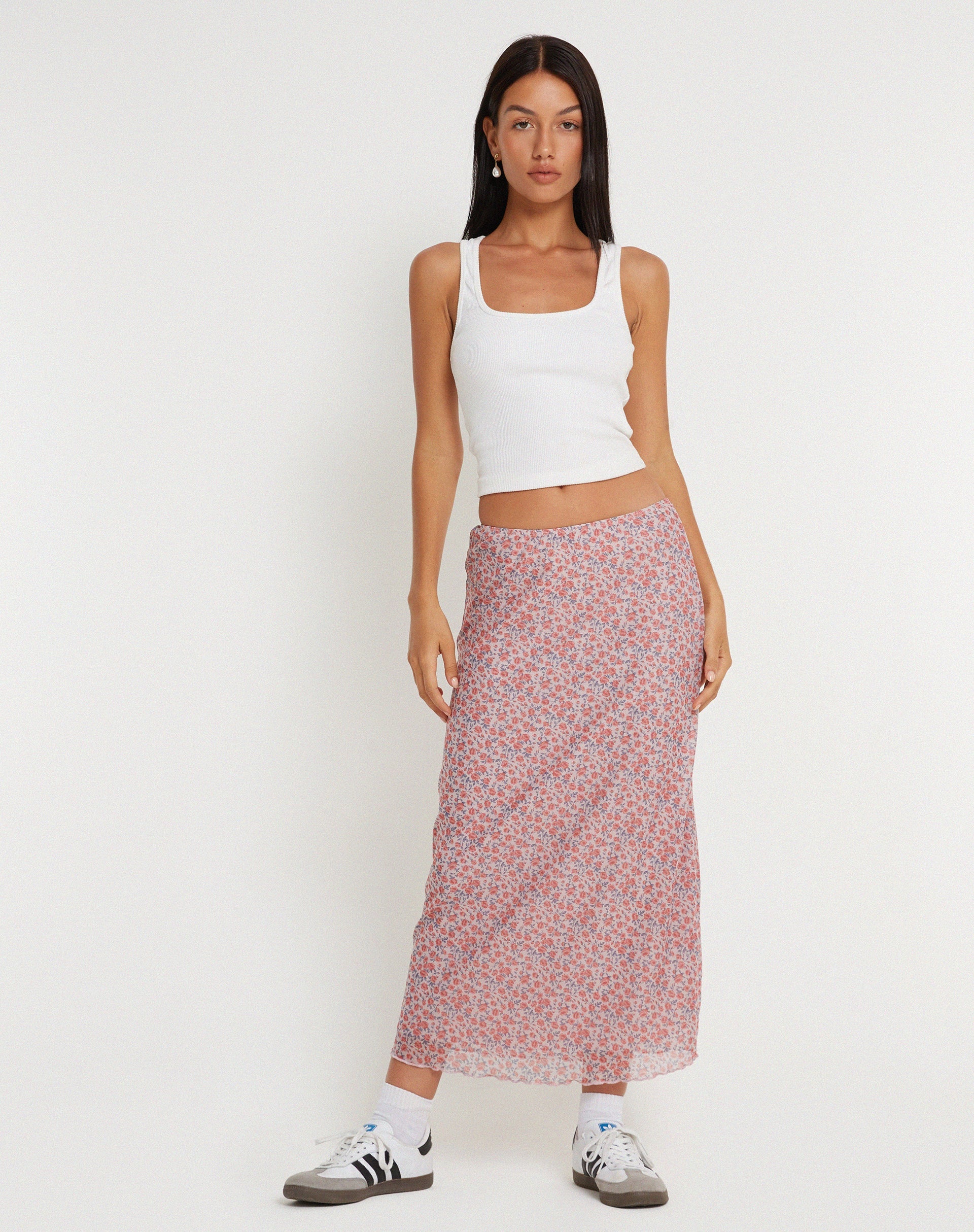 image de Lassie Maxi Skirt in Spring Rose Dusty Pink