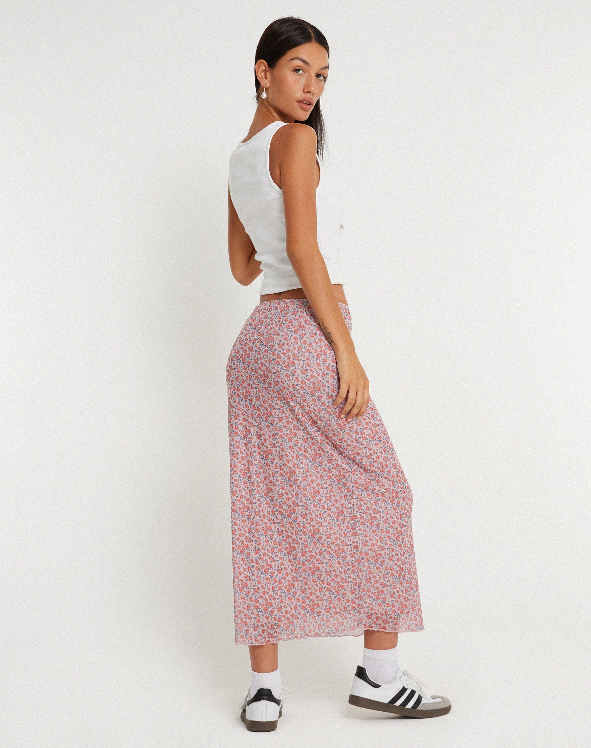 image de Lassie Maxi Skirt in Spring Rose Dusty Pink