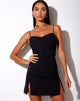Image de Laudine Mini Dress in Pinstripe Black