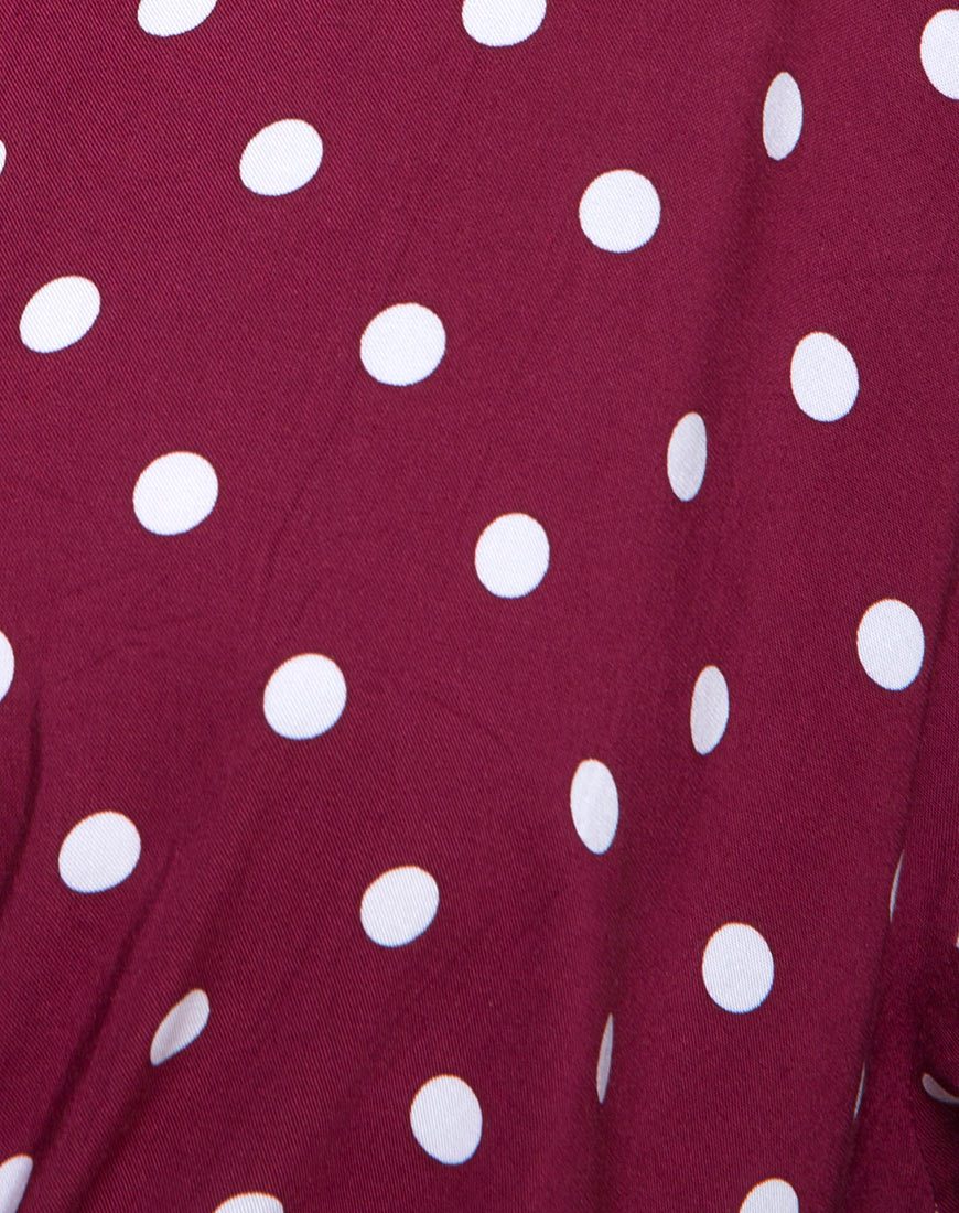 Image de Lauv Shirt in Medium Polka Wine