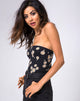 Image de Lax Bandeau Bodice in Grunge Daisy Floral