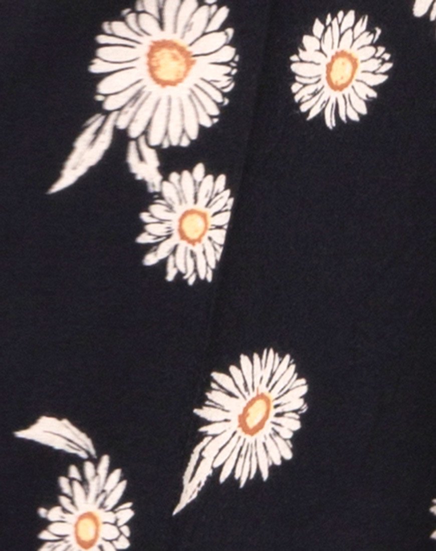 Image de Laya Wrap Top in Grunge Daisy Floral