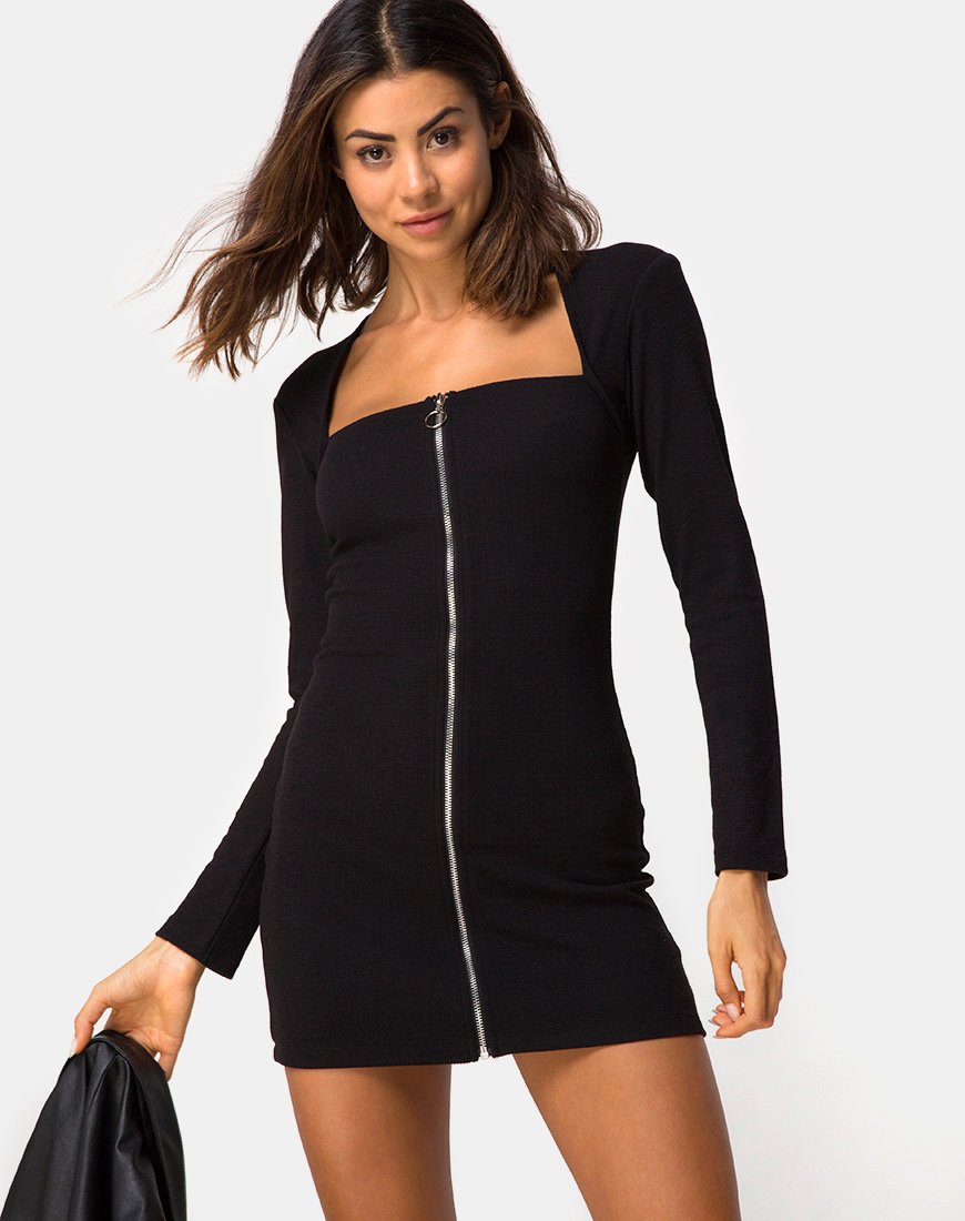 Mini robe Leah en noir