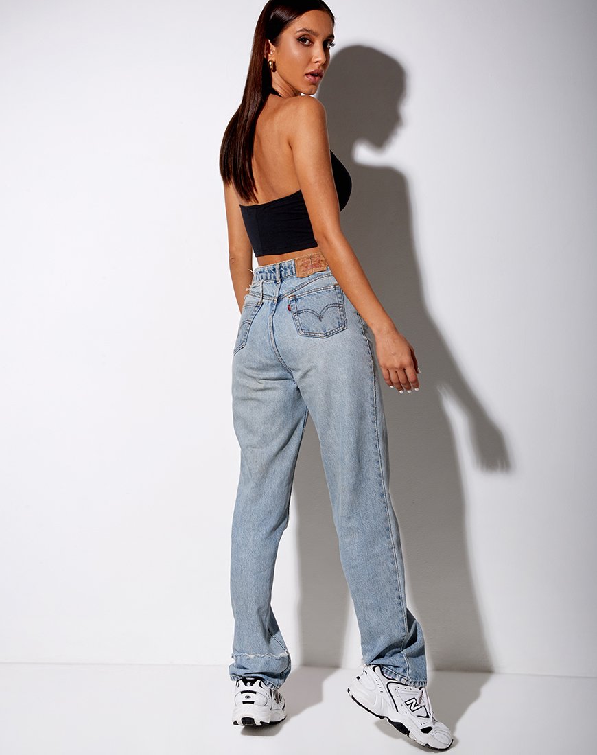 Image de Lean Crop Top in Black Cherry Embro