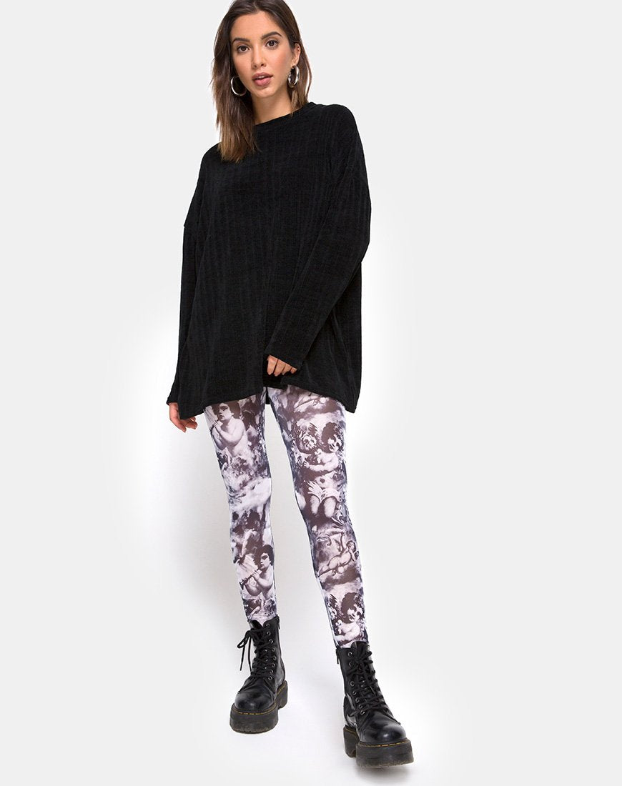 Legging en maille chérubin