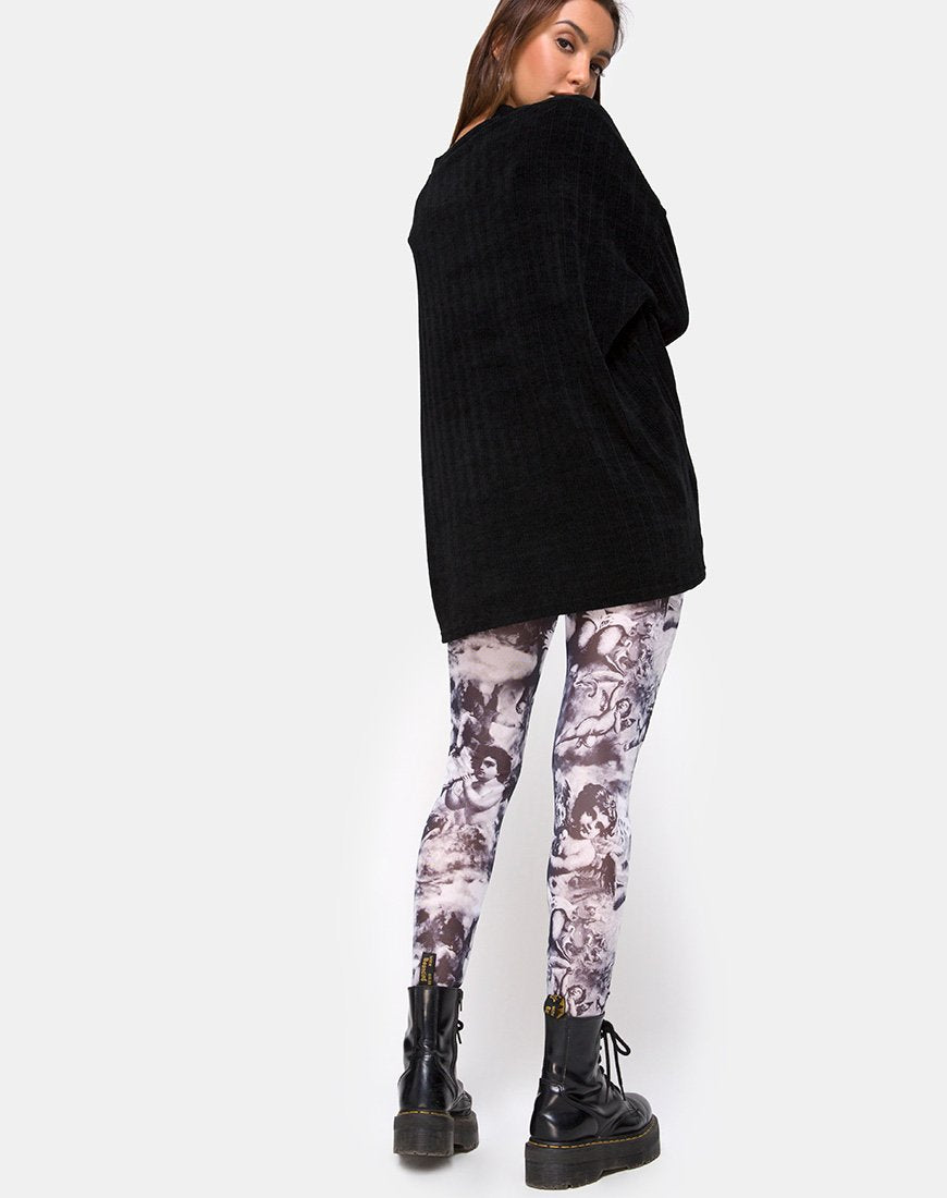 Legging en maille chérubin