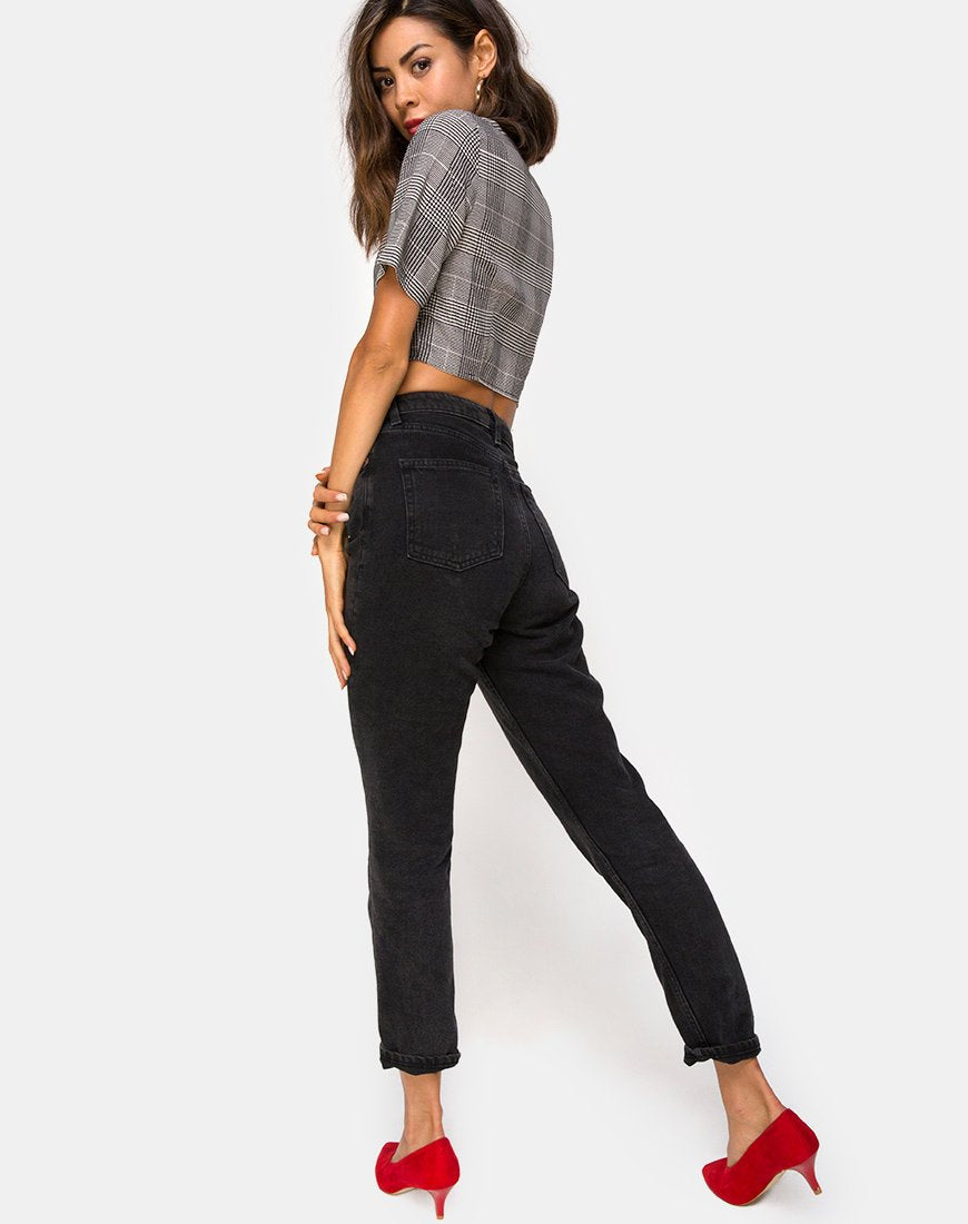 Image de Legia Crop Top in Charles Check Grey
