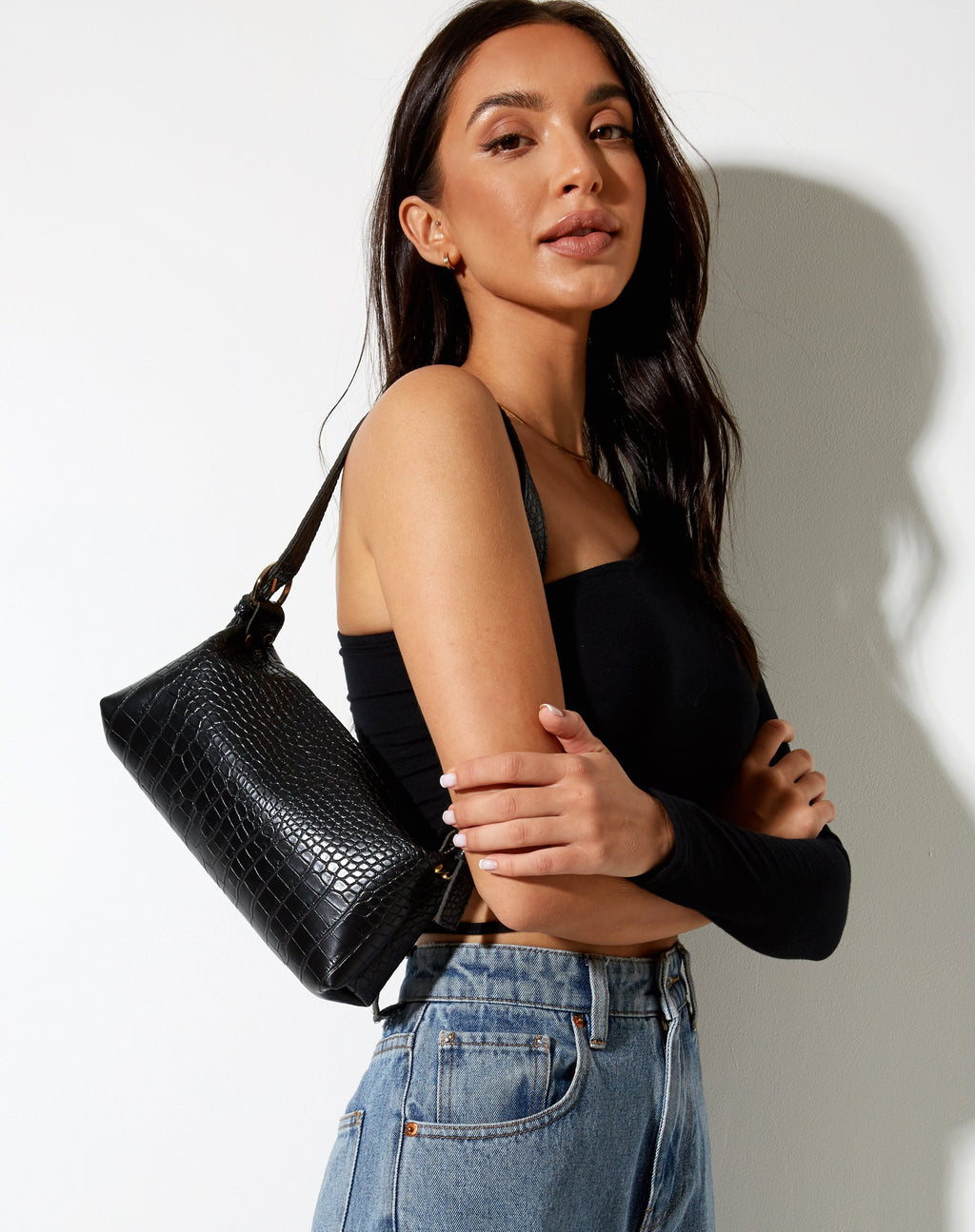 Sac à bandoulière Leila en noir