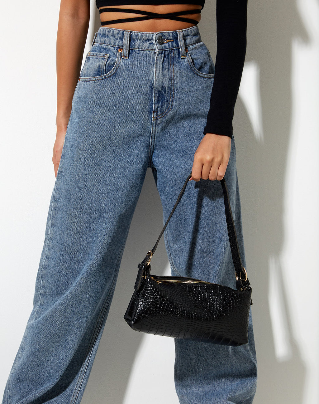 Sac à bandoulière Leila en noir