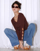 Image de Lemuria Cardi en Rib Dark Brown