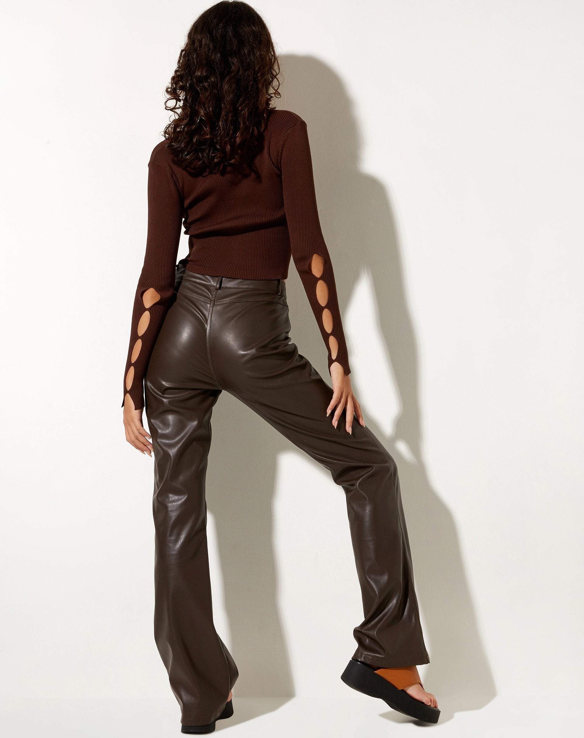 Image de Lemuria Cardi en Rib Dark Brown