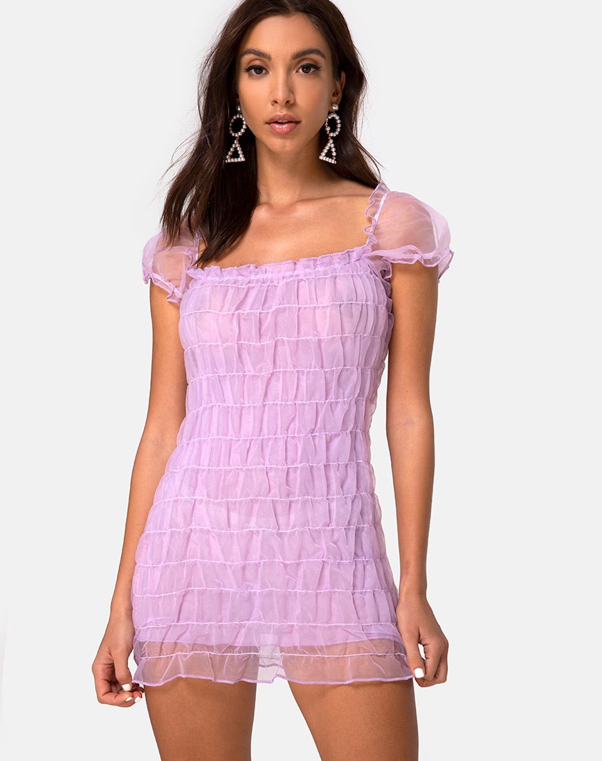 Mini robe Lenira en lilas